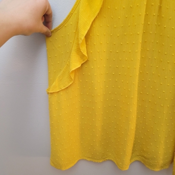 Anthropologie Maeve Lola Ruffle Swiss Dot Tank Top - Picture 5 of 9